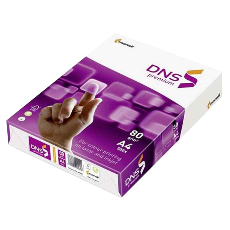 Папір для друку DNS Premium A4, 80 г/м2, 500 арк., білий